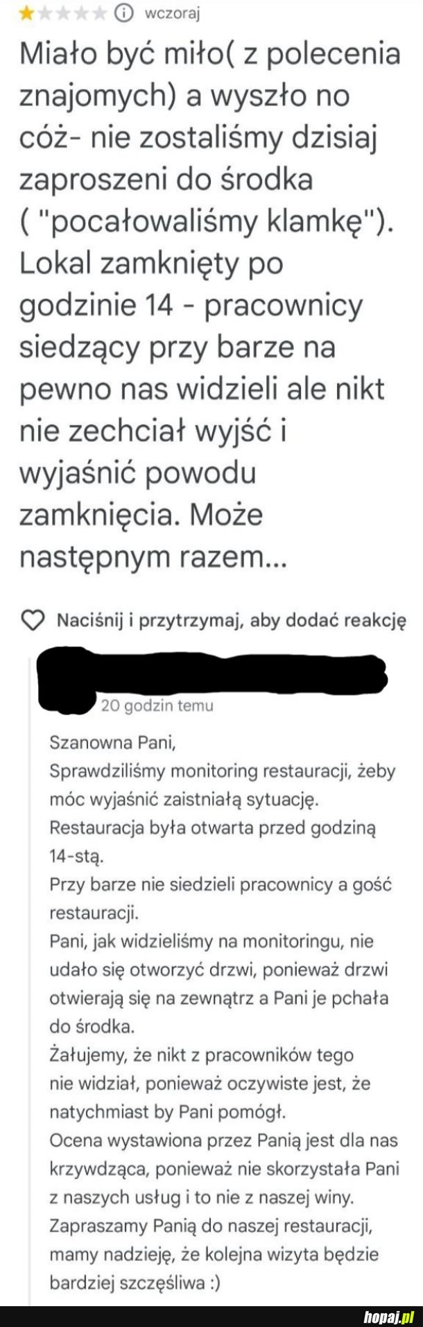 Może następnym razem się jej uda