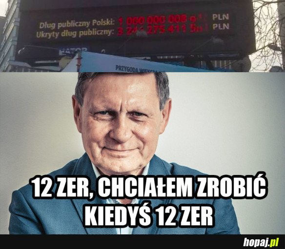 NO I BILION PĘKŁ