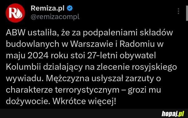 Policja ustaliła, kto jest odpowiedzialny za podpalenia skaldów budowlanych w 2024 r.