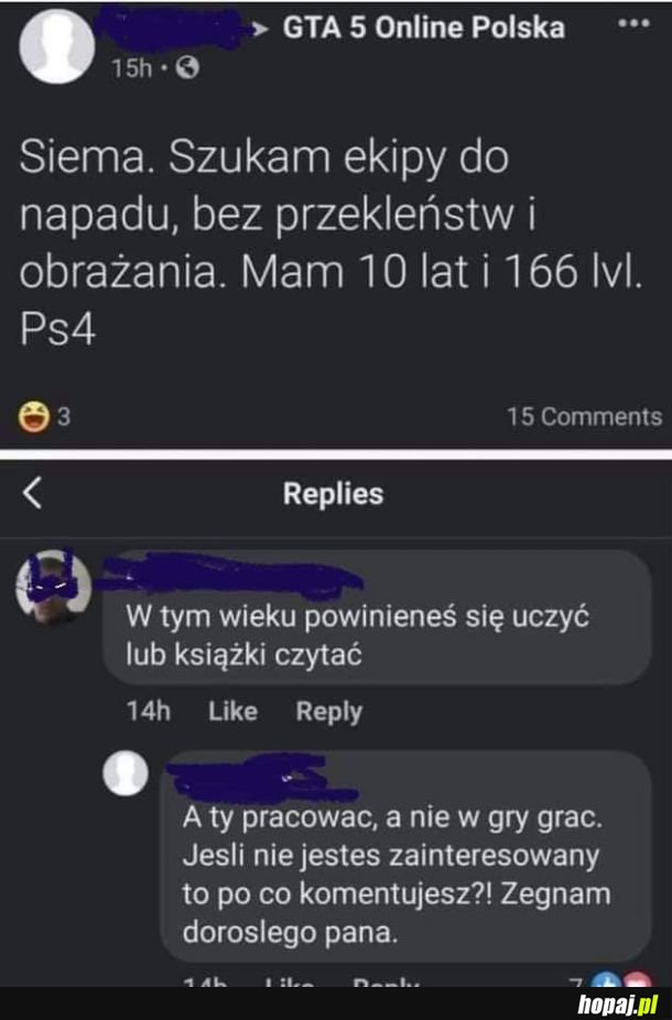 Stary zaorany przez młodego