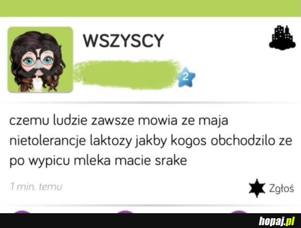 Nietolerancja laktozy