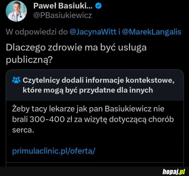 Dlaczego zdrowie ma być usługą publiczną?