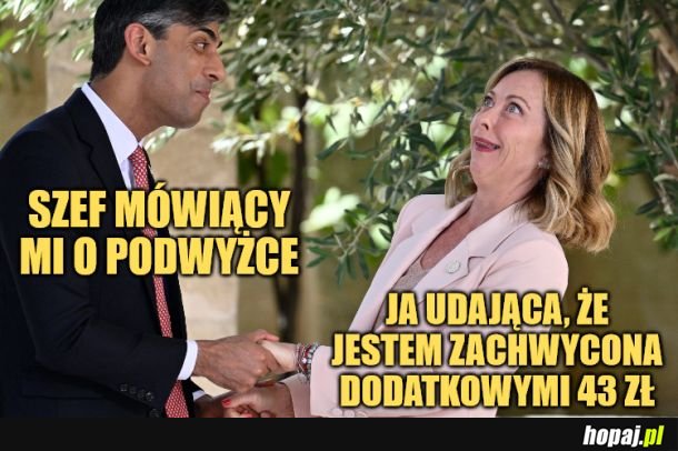 Podwyżka.