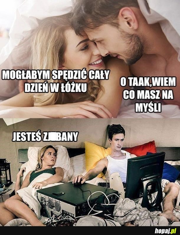 Cały dzień w łóżku