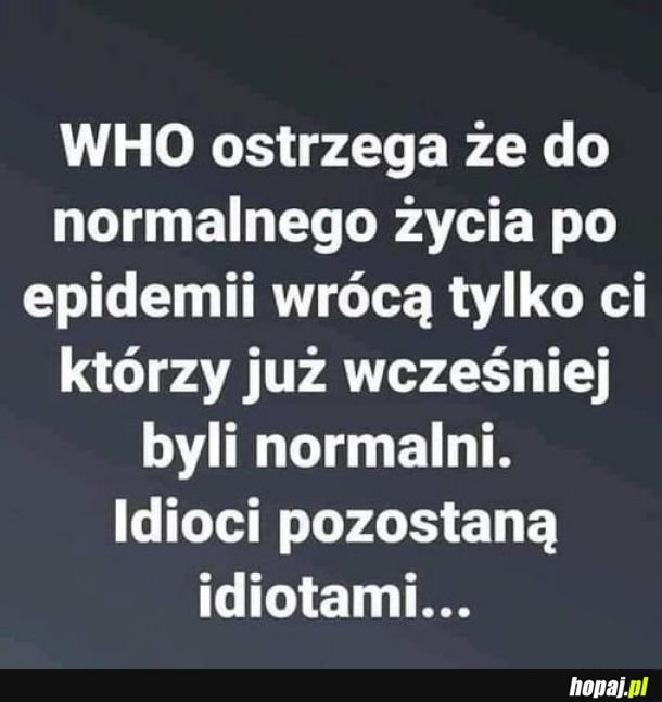 #WHO ostrzega!