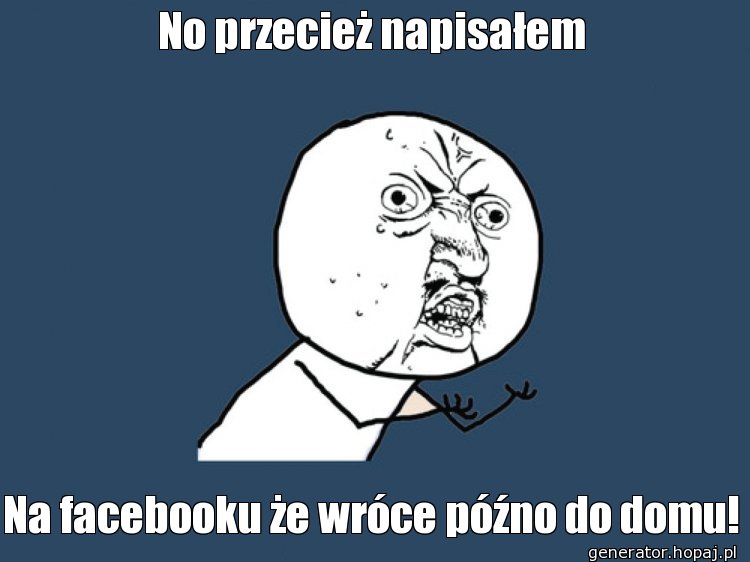 No przecież napisałem