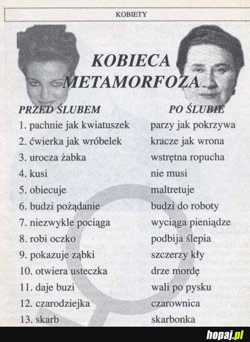 Kobieca metamorfoza