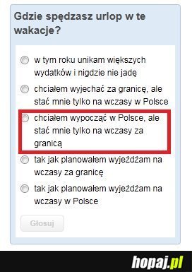 Gdzie spędzasz urlop w te wakacje?