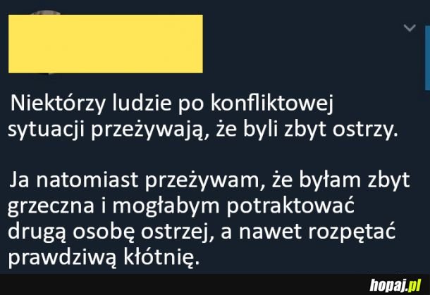 Trzeba było być ostrzejszym