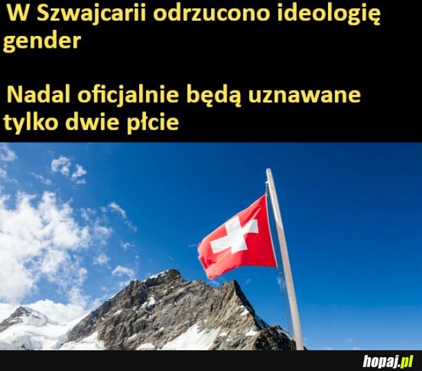 W Szwajcarii odrzucono ideologię gender