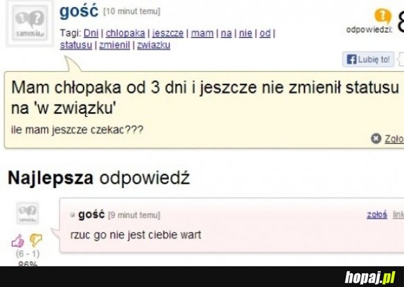 Nie jest ciebie wart!