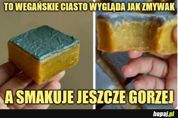 Ciasto wegańskie.