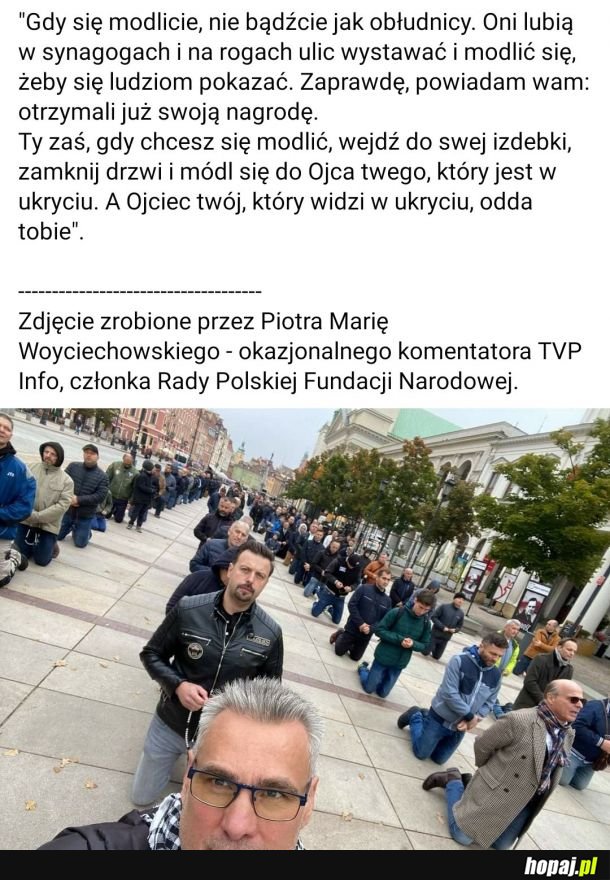 Nie oceniam. Jedynie skłaniam do refleksji