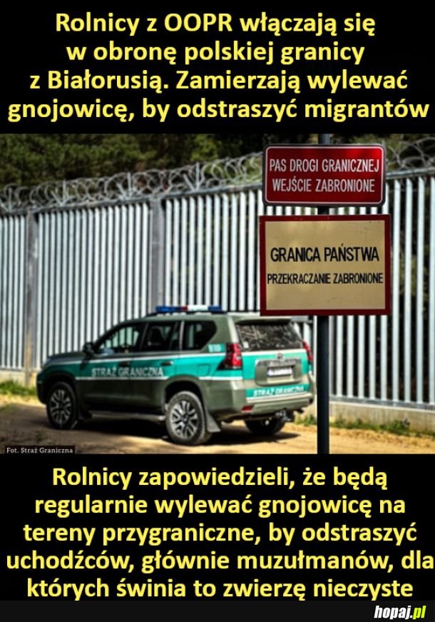 Rolnicy z OOPR włączają się w obronę polskiej granicy z Białorusią