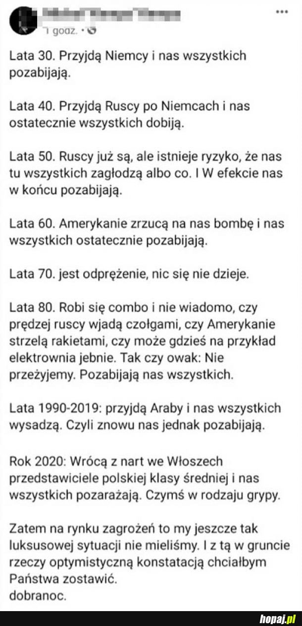 Historia zagrożenia Polaków