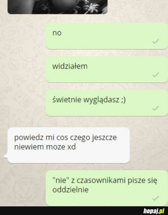 Tego nie wiedziała