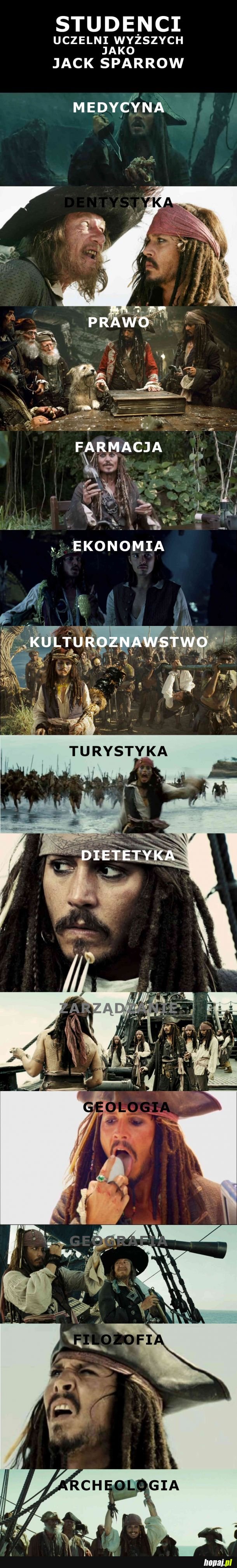 Studenci jako Jack Sparrow