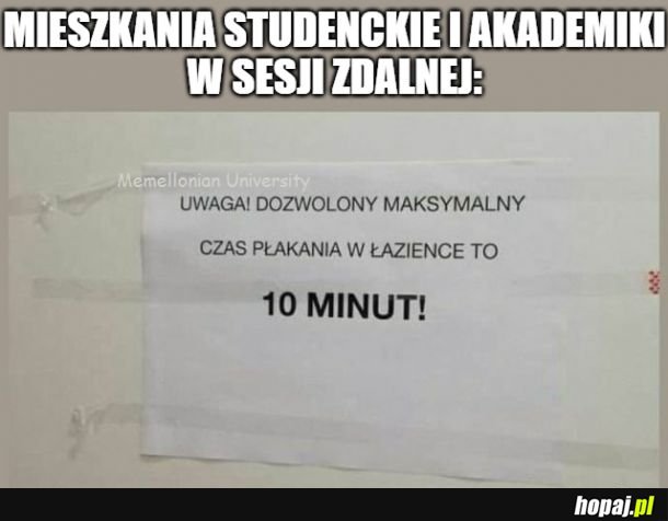 Maksymalny czas płakania w łazience