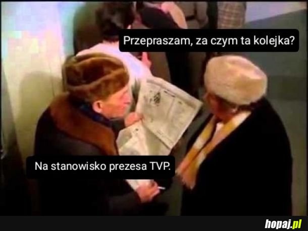 Mem wyśmiewający walkę o fotel prezesa TVP