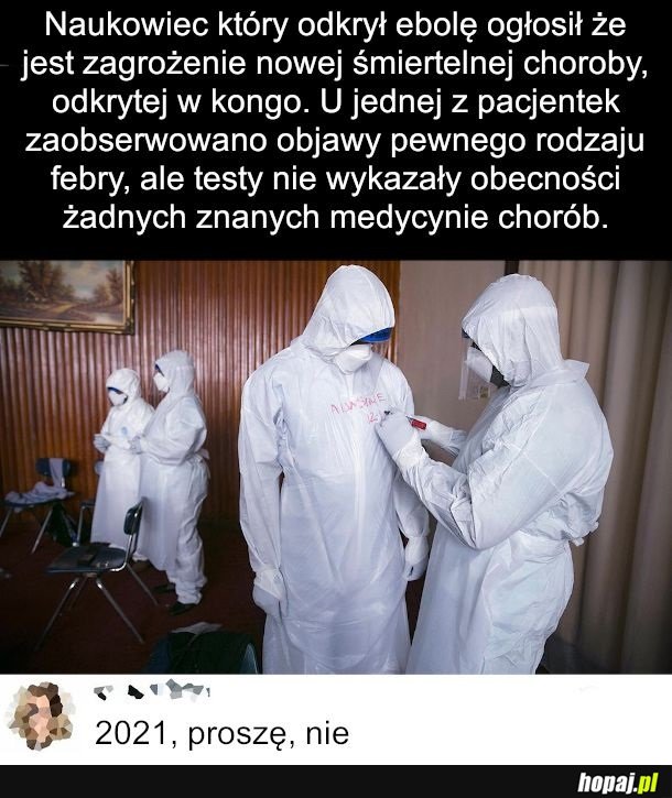 Krzyki o początku nowej zarazy