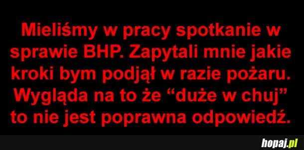 Spotkanie BHP