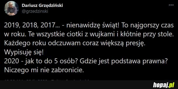 Mentalność połowy Polaków na jednym twittcie: