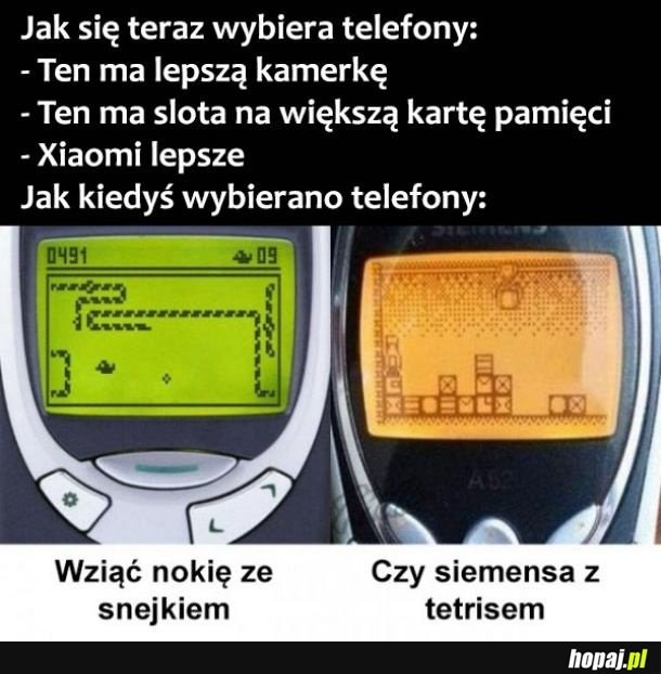 Wybór telefonów