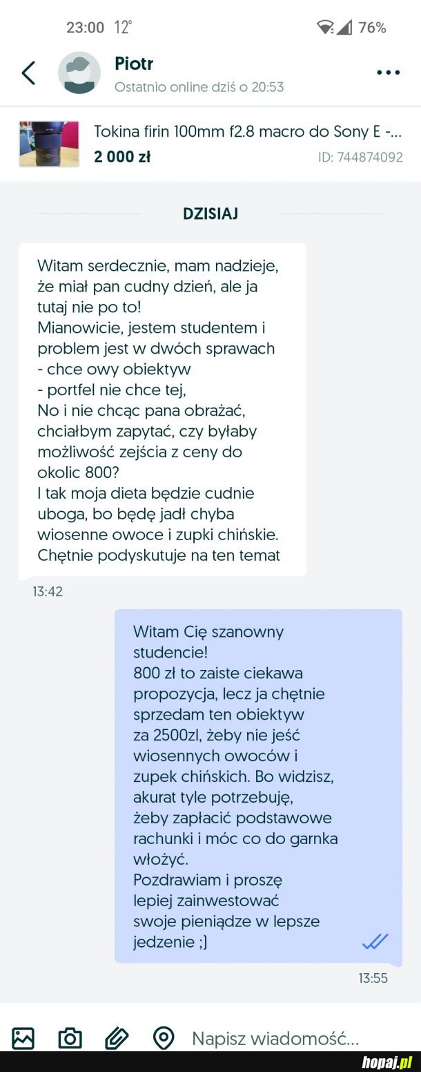 Wiosenne owoce i zupki chińskie