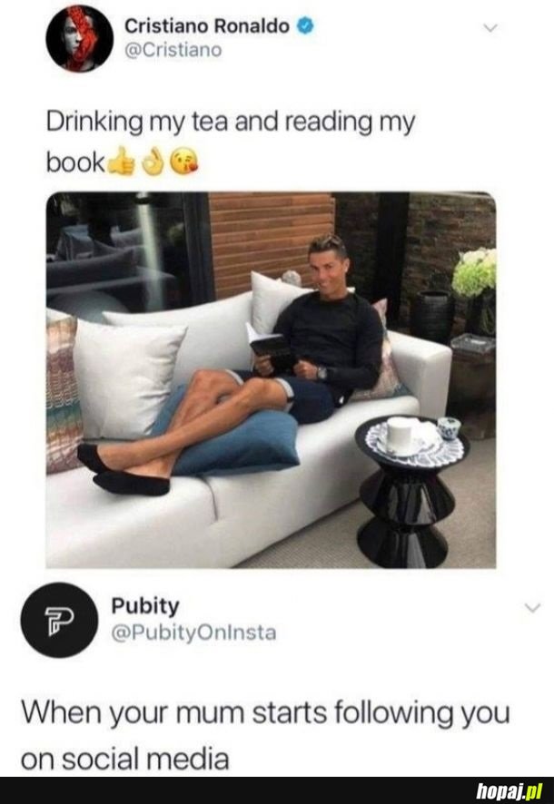 Kiedy twoja mama zaczyna obserwować twój profil na insta