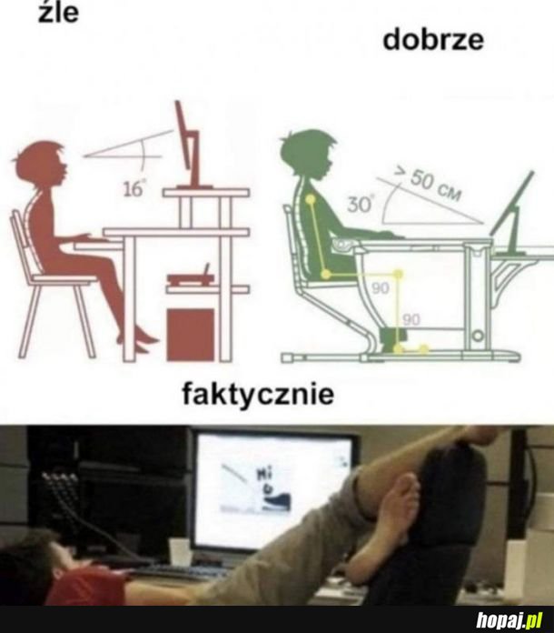 Siedzenie przy kompie
