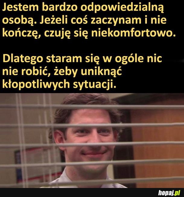 Jestem odpowiedzialny