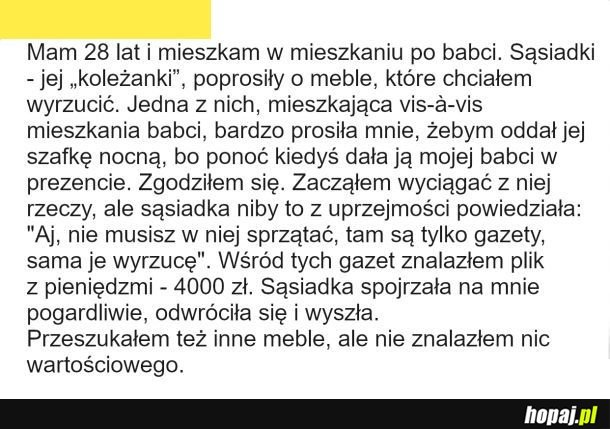 Cwana sąsiadka