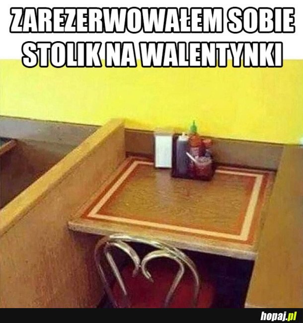 STOLIK NA WALENTYNKI