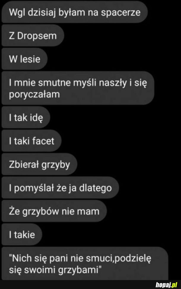 Miły grzybiarz