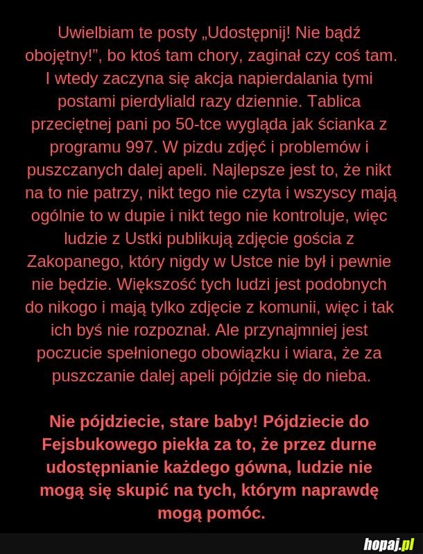 Fejsbukowe piekło