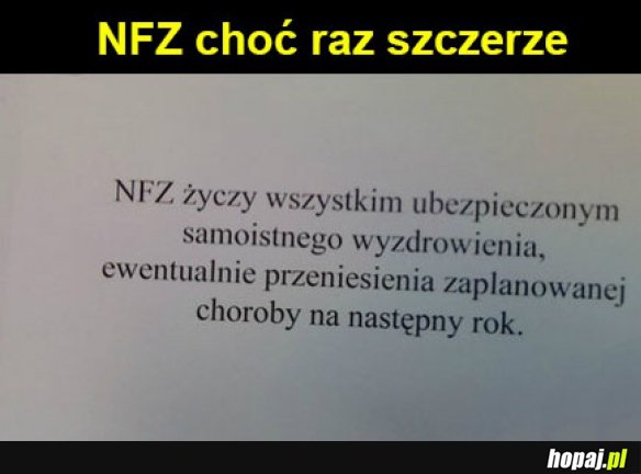 NFZ w akcji