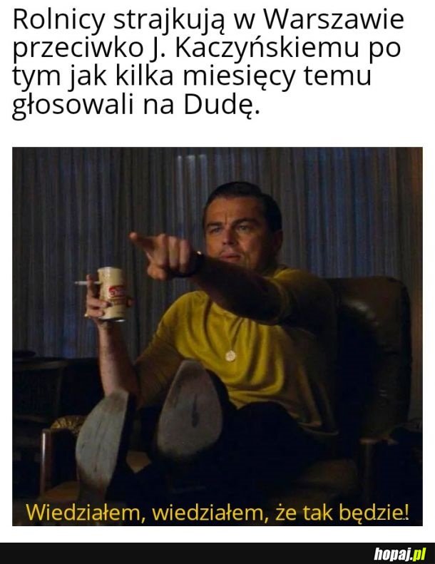 Strajk rolników w Warszawie