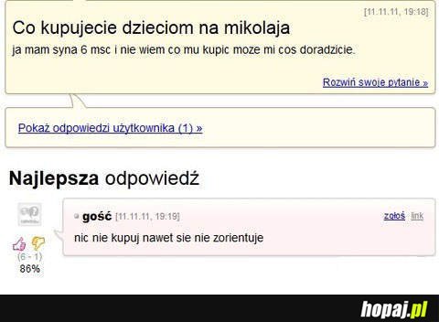 Co kupujecie dzieciom na mikołaja?