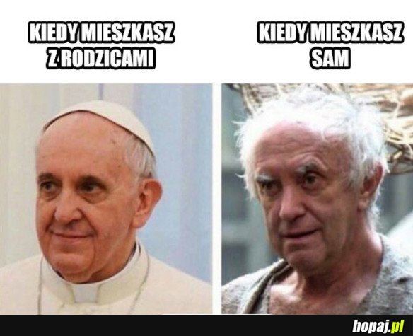 KIEDY MIESZKASZ SAM