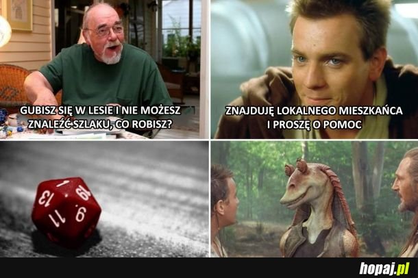 Obi Wan nie umie rzucać kostką