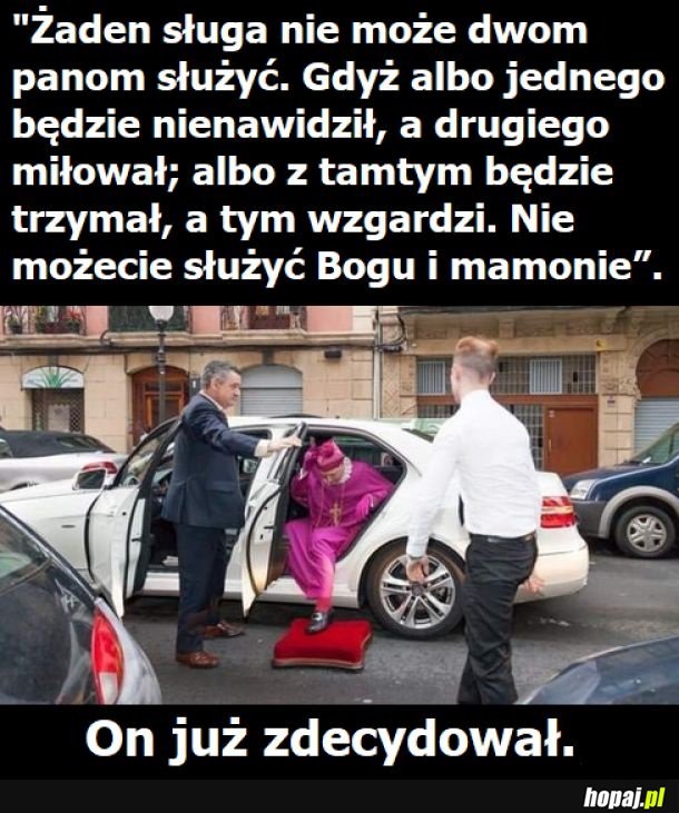 Hipokryzja level polski biskup xD