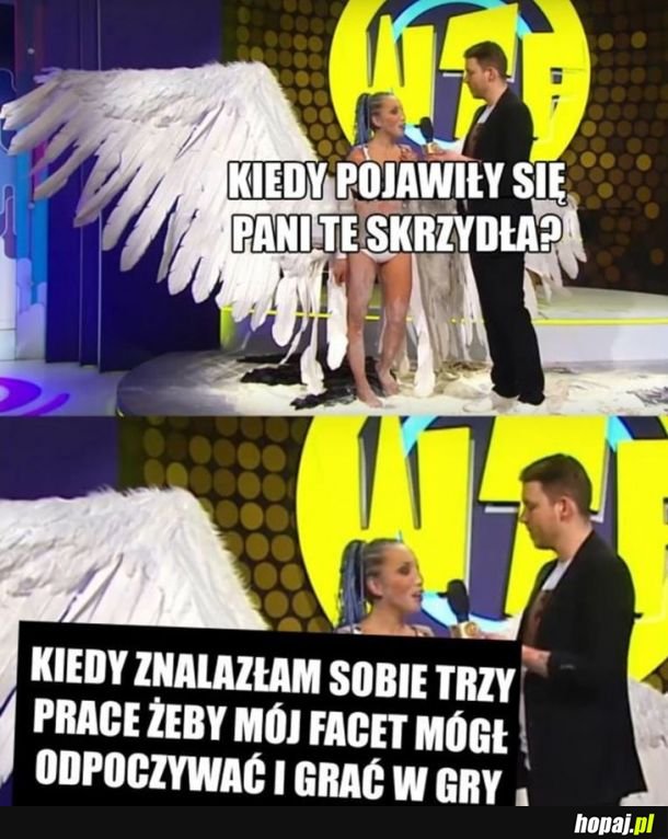  Kiedy pojawiły się pani te skrzydła 