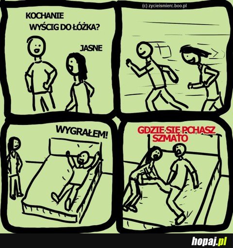 Wyścig do łóżka