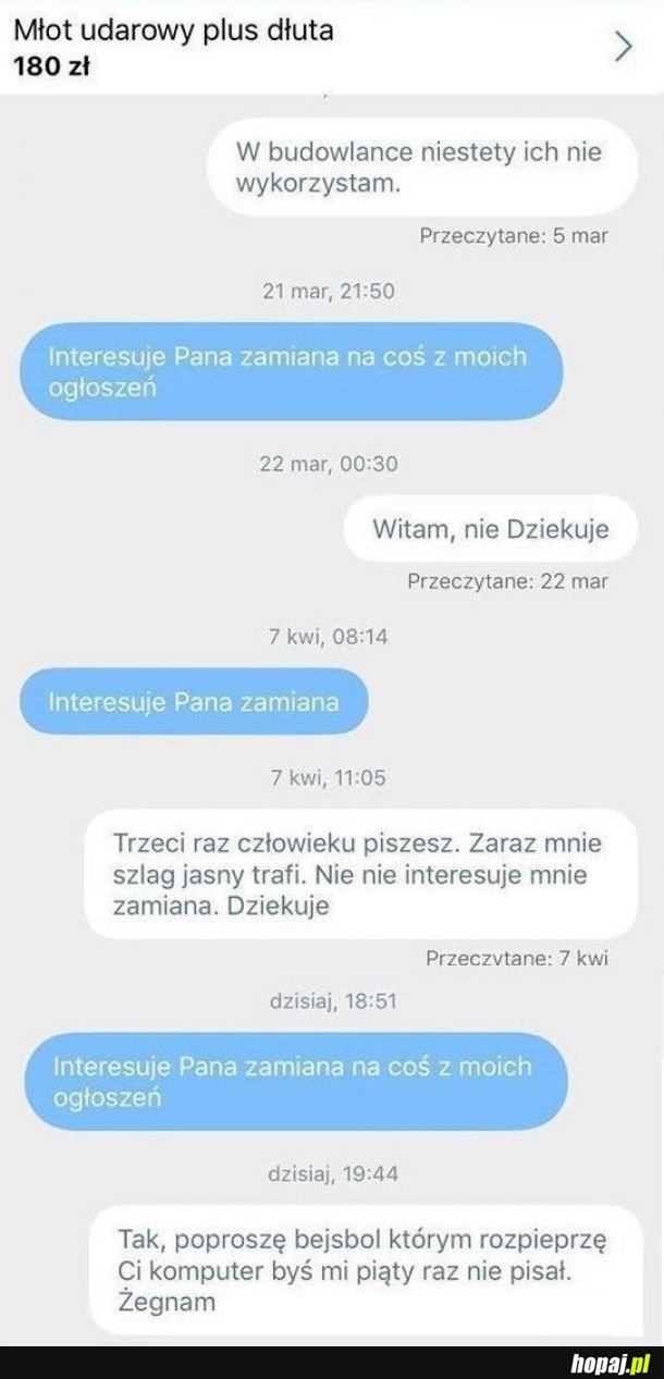 A może zamiana