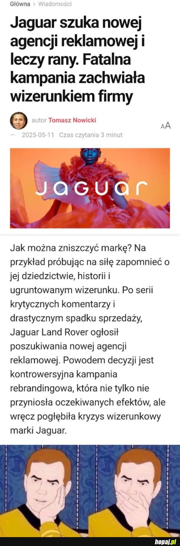 No kto by się spodziewał