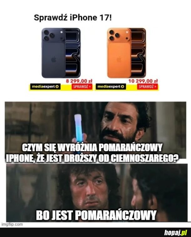 Pomarańczowy iPhone