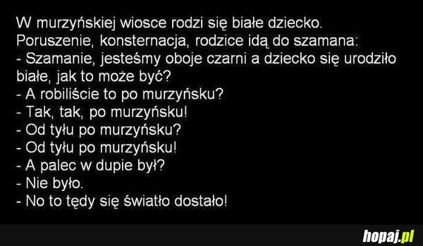 W murzyńskiej wiosce rodzi się białe dziecko...