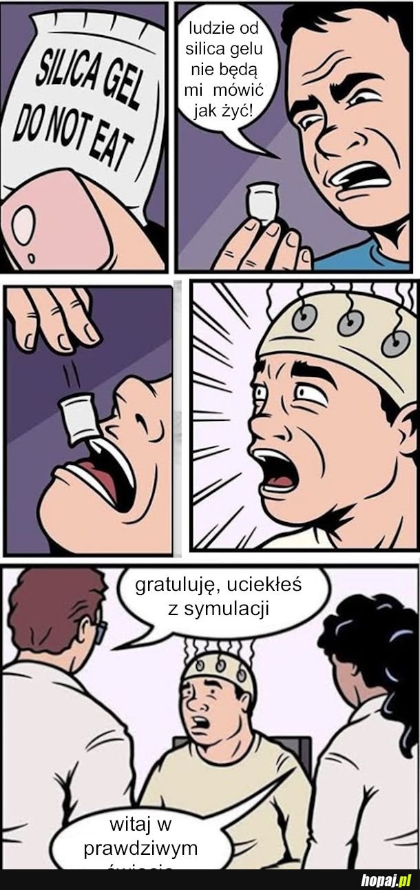 Nie spożywać, silica żel