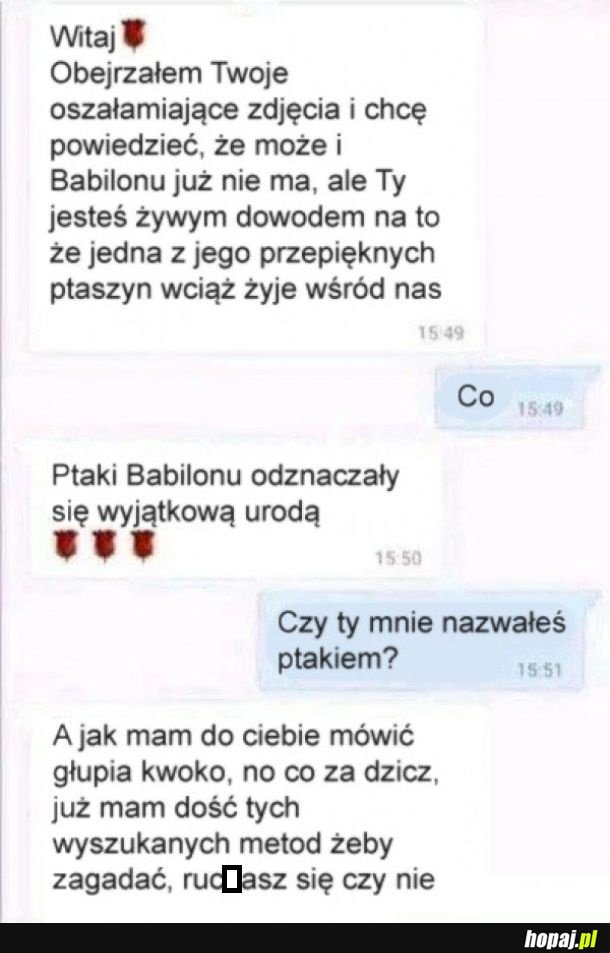 Chyba nie udał się podryw