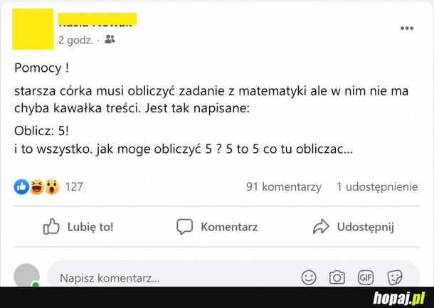 Jak obliczyć pięć?